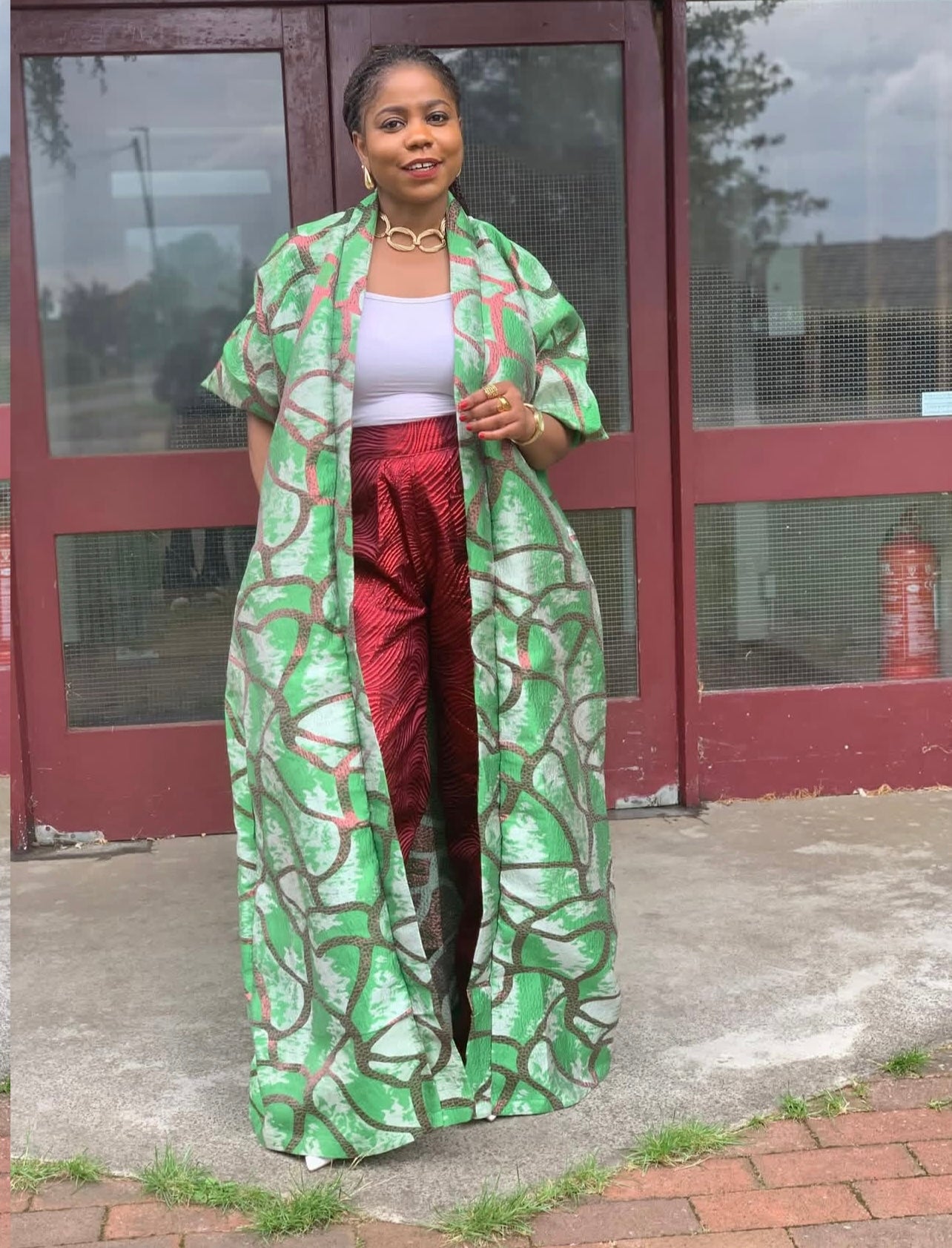 NIOLA BROCADE KIMONO PANT