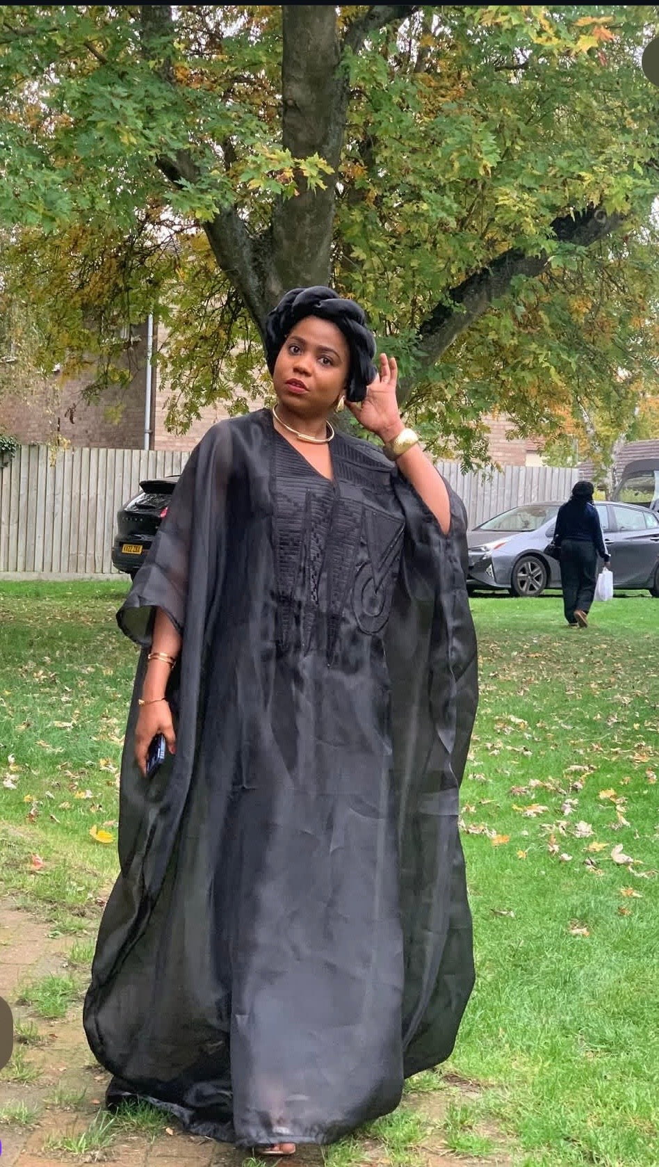 FUNKE ORGANZA EMBROIDERY BOUBOU