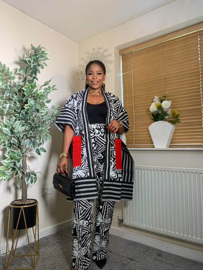 ROLAKE KIMONO PANT SET ( Available in new pint)