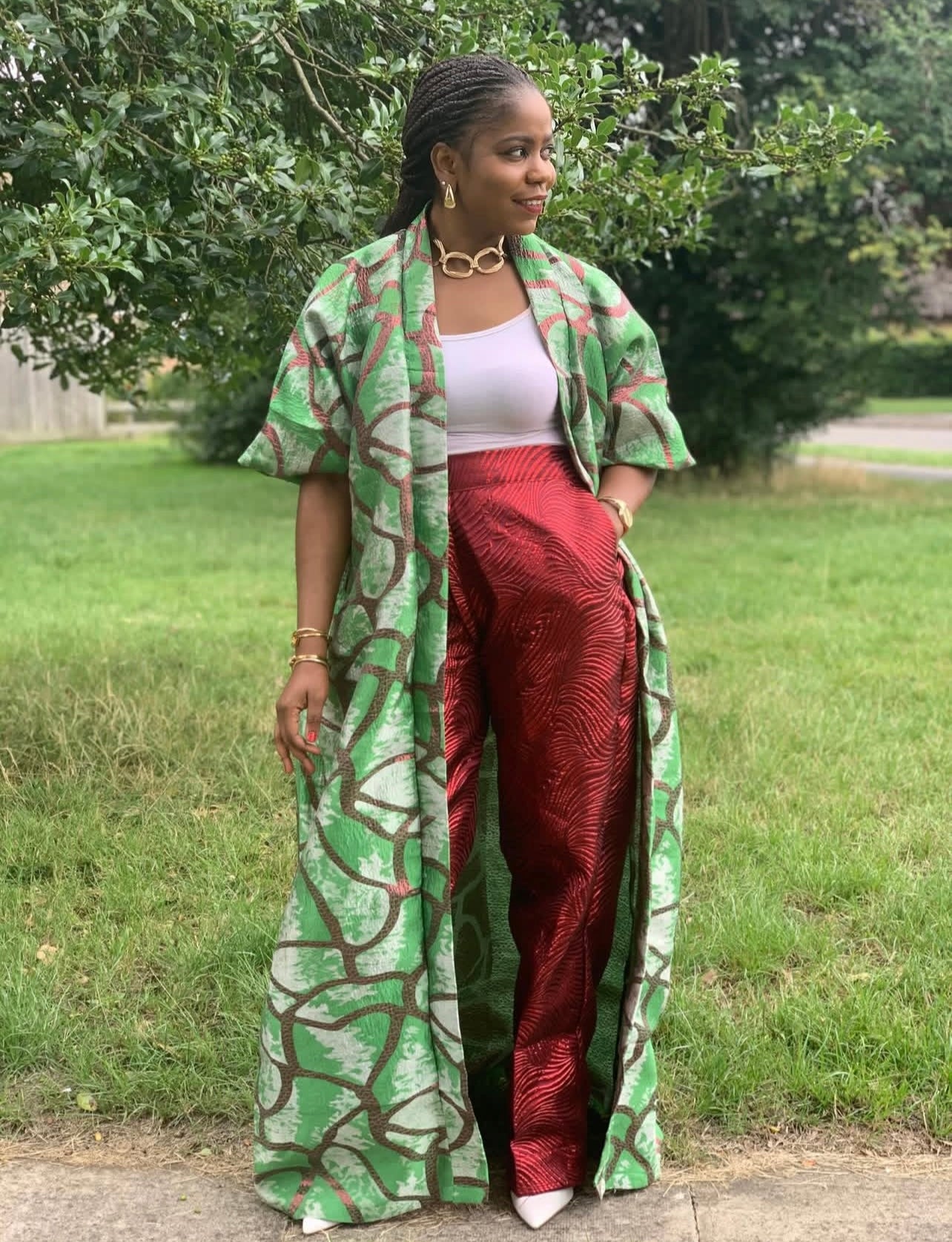 NIOLA BROCADE KIMONO PANT