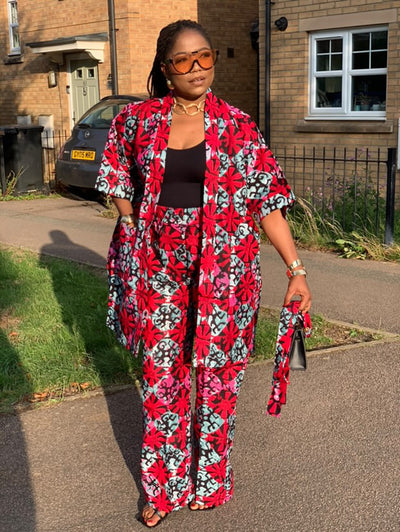 TIARA KIMONO PANT SET