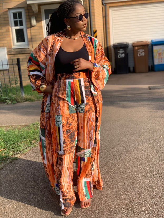 YINKA KIMONO PANT SET