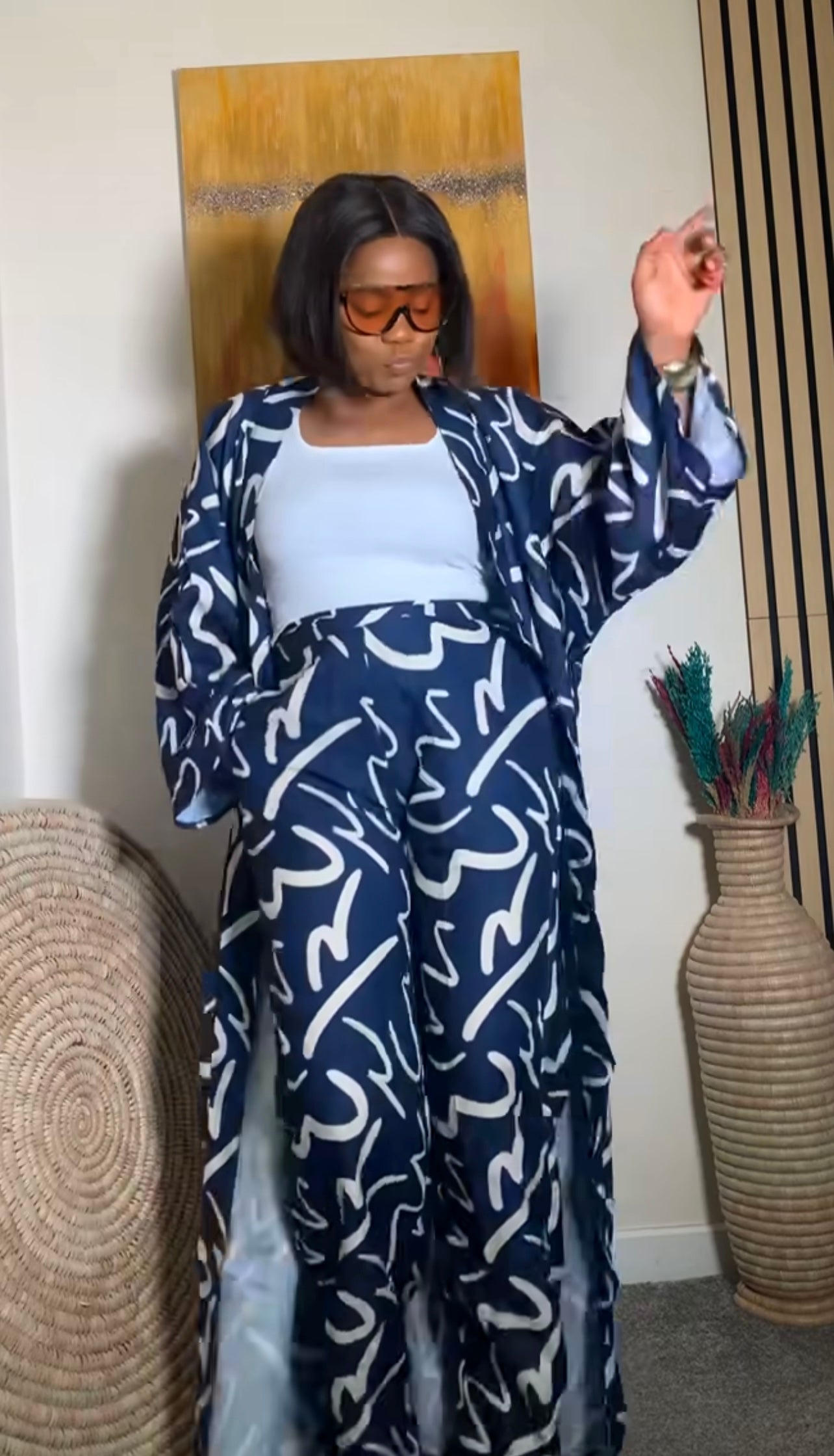 YINKA KIMONO PANT SET