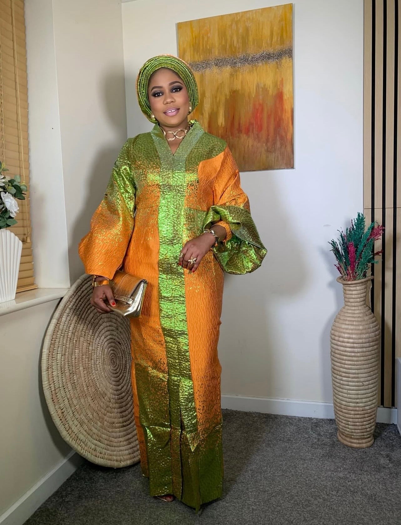 MIRABEL BROCADE DRESS
