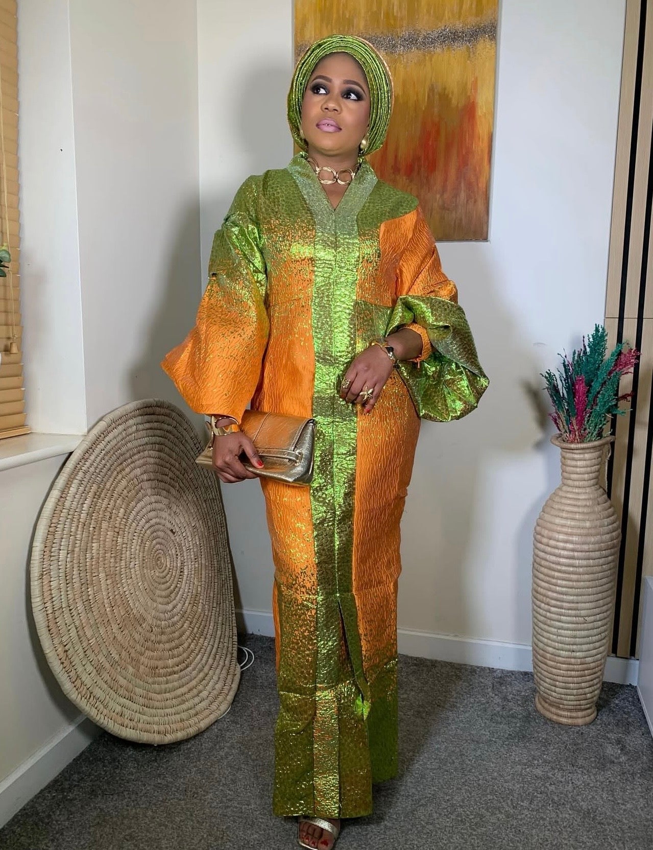 MIRABEL BROCADE DRESS