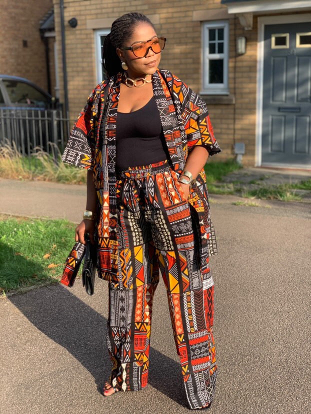 TIARA KIMONO PANT SET