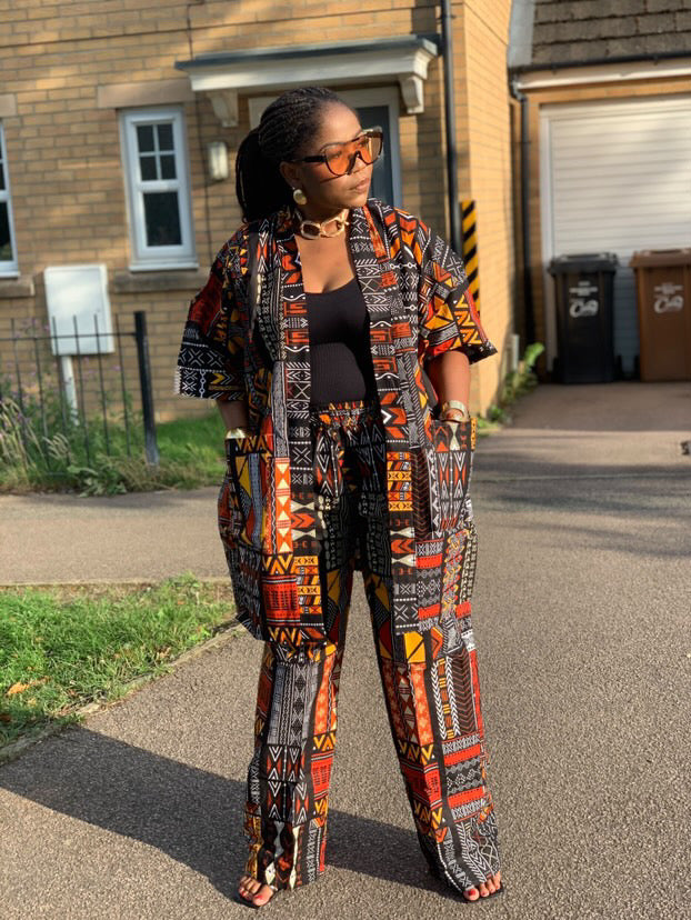 TIARA KIMONO PANT SET