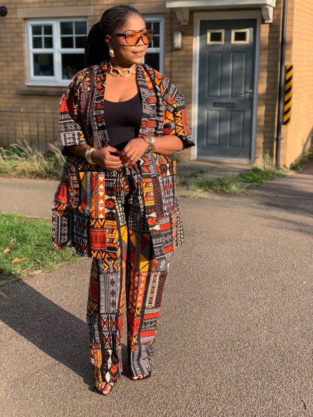 TIARA KIMONO PANT SET