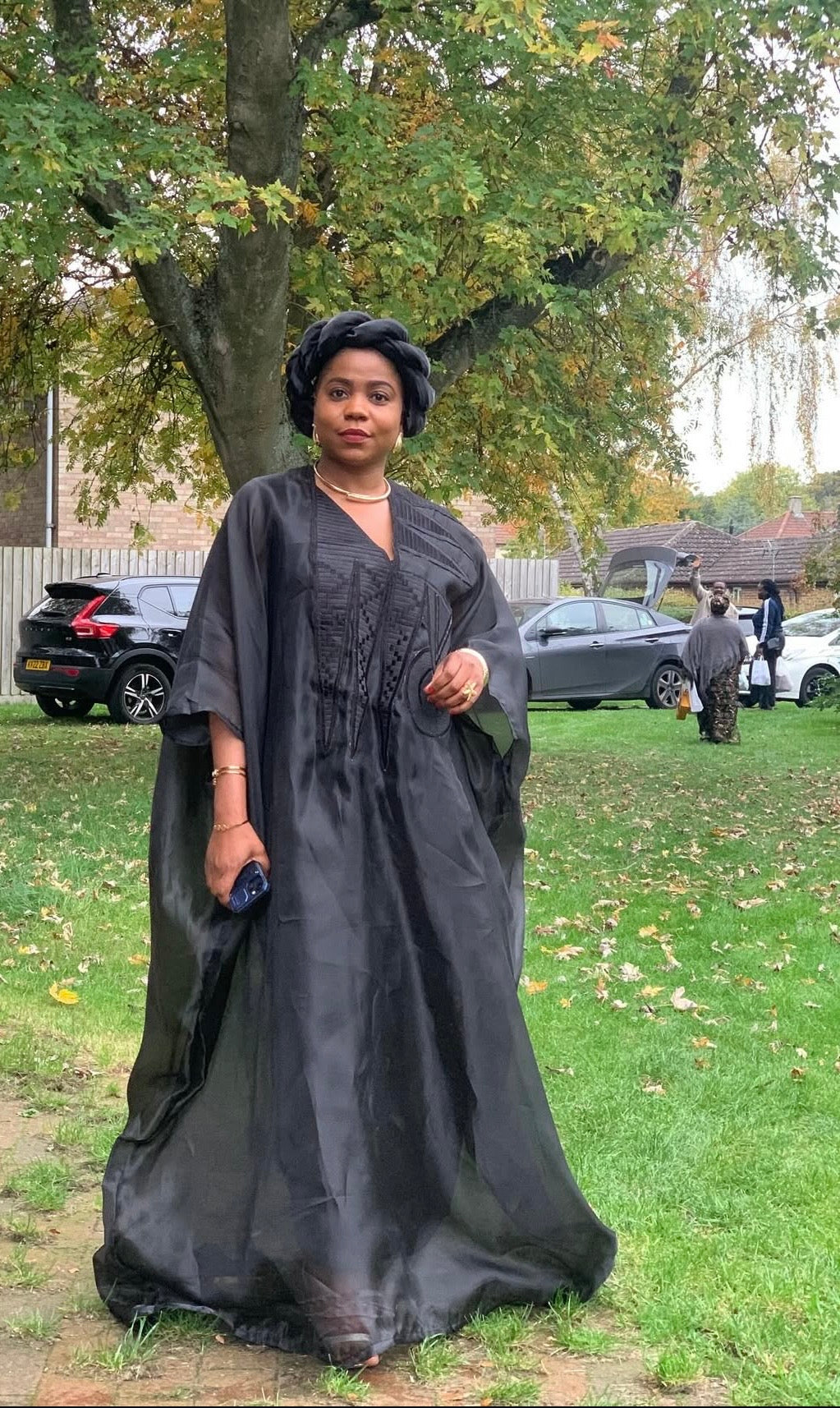 FUNKE ORGANZA EMBROIDERY BOUBOU