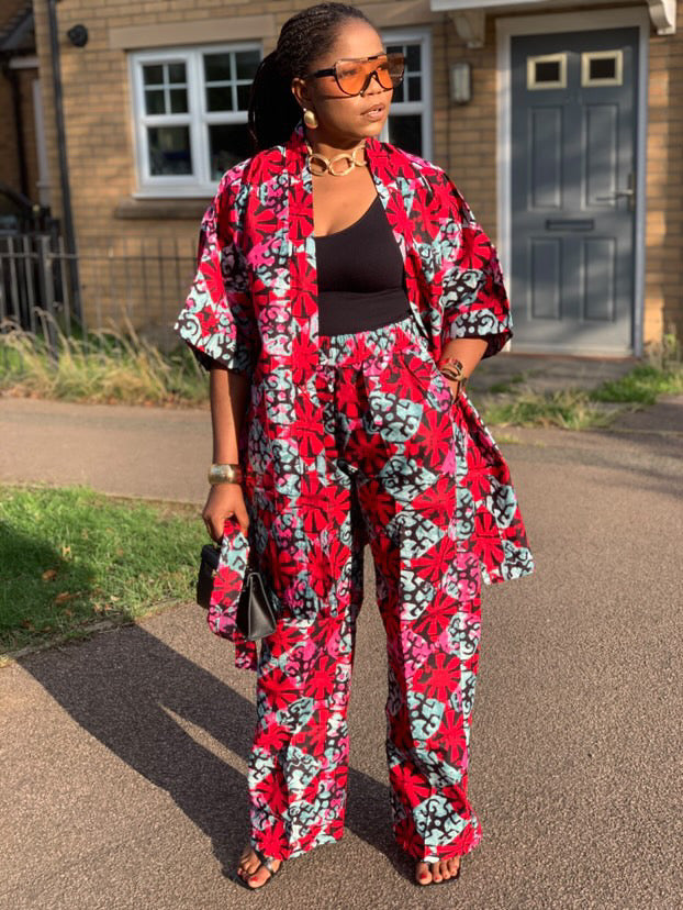 TIARA KIMONO PANT SET